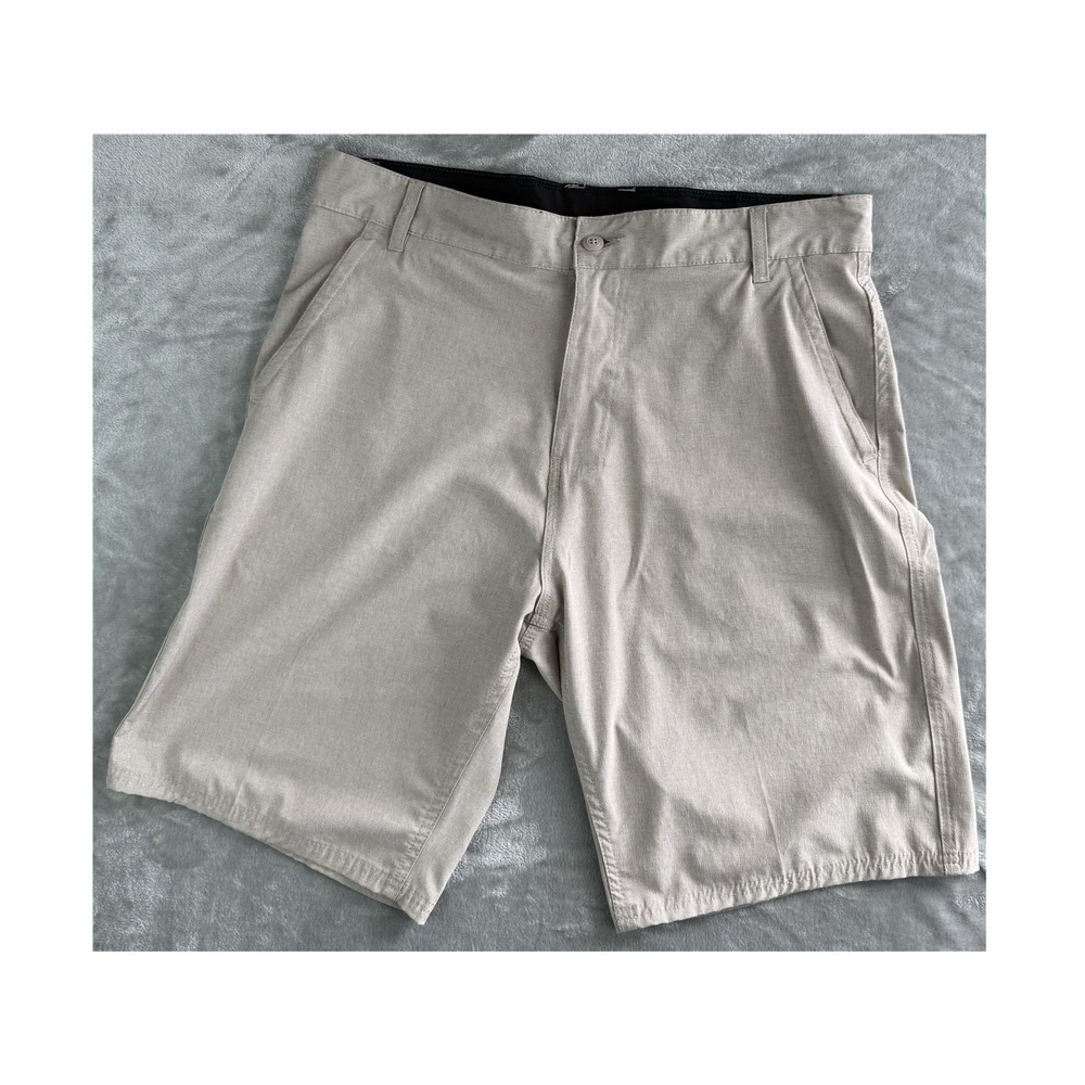 Ron Jon Surf Shop Men's Hybrid Boardwalk Shorts Beige Khaki Size 36